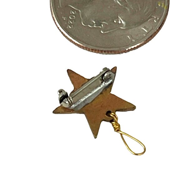 Boy Scouts Bronze Star Badge With Wire Loop & Pinback - Picture 5 of 5